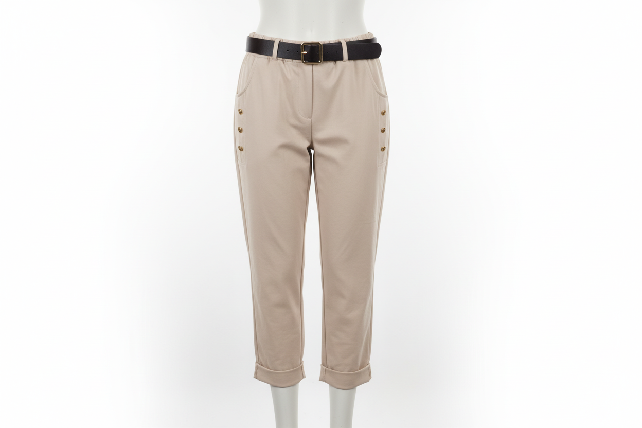 Pantalone in cotone elasticizzata
