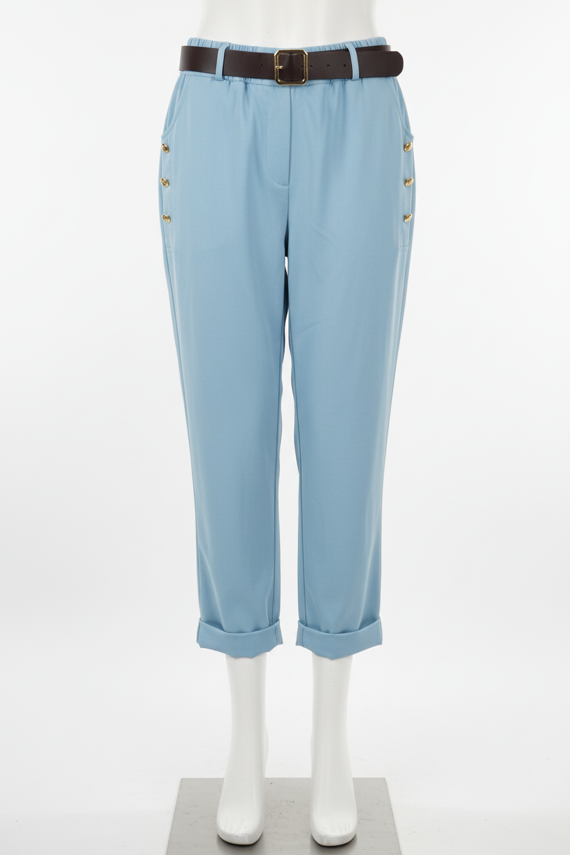 Pantalone in cotone elasticizzata